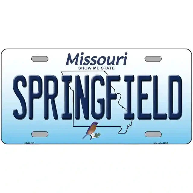 Springfield Missouri Metal Sign