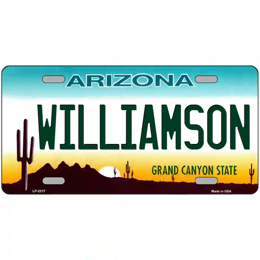 Williamson Arizona Metal Sign
