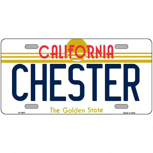 Chester California Metal Sign