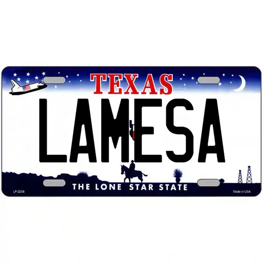 Lamesa Texas Metal Sign