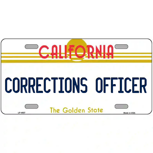 Corrections Officer California Metal Sign