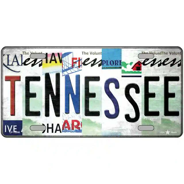 Tennessee Strip Art Metal Sign