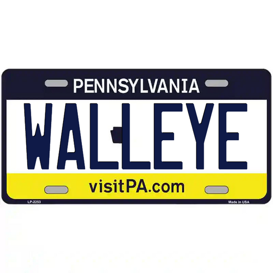 Walleye Pennsylvania Metal Sign