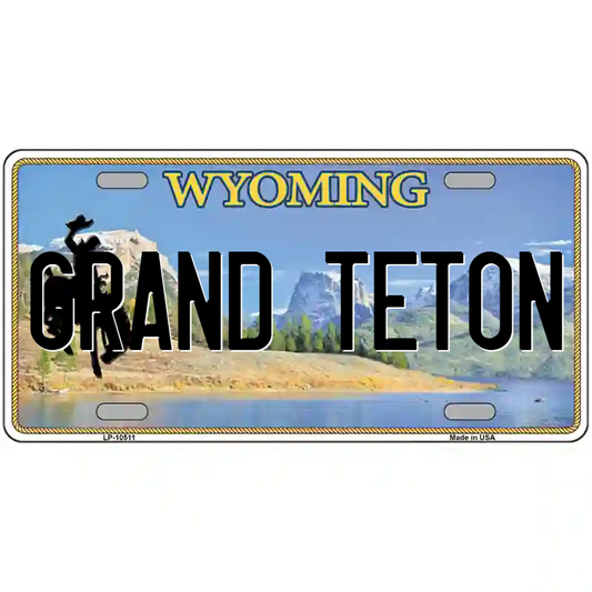 Grand Teton Wyoming Metal Sign