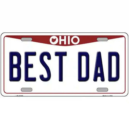 Best Dad Ohio Metal Sign