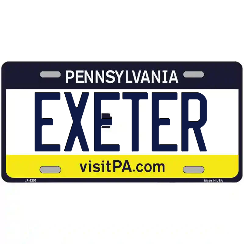 Exeter Pennsylvania Metal Sign