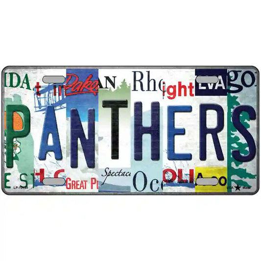 Panthers Strip Art Metal Sign