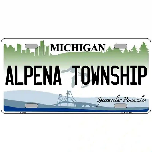 Alpena Township Michigan Metal Sign