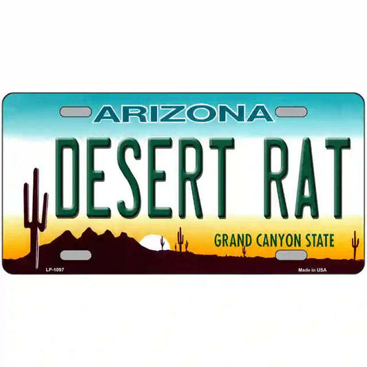Desert Rat Arizona Metal Sign