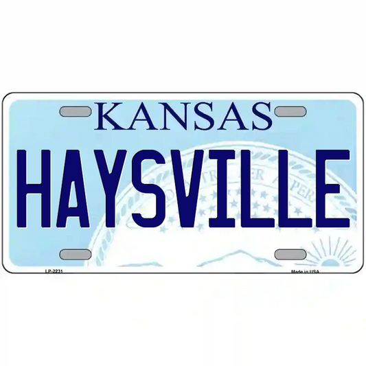 Haysville Kansas Metal Sign