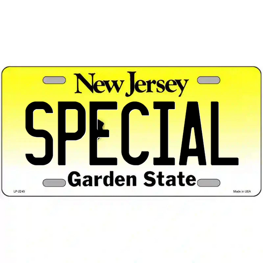 Special New Jersey Metal Sign