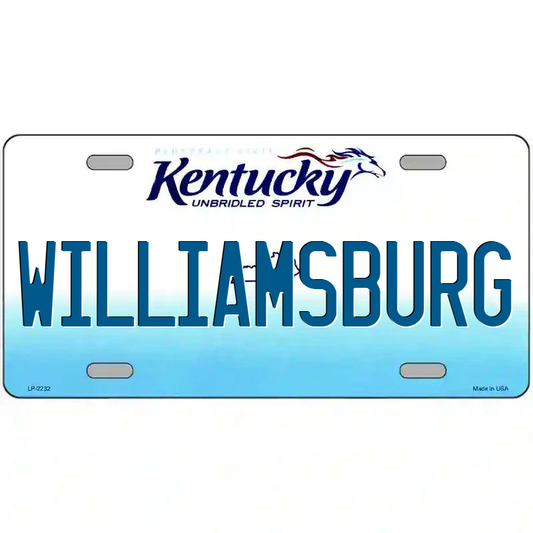 Williamsburg Kentucky Metal Sign
