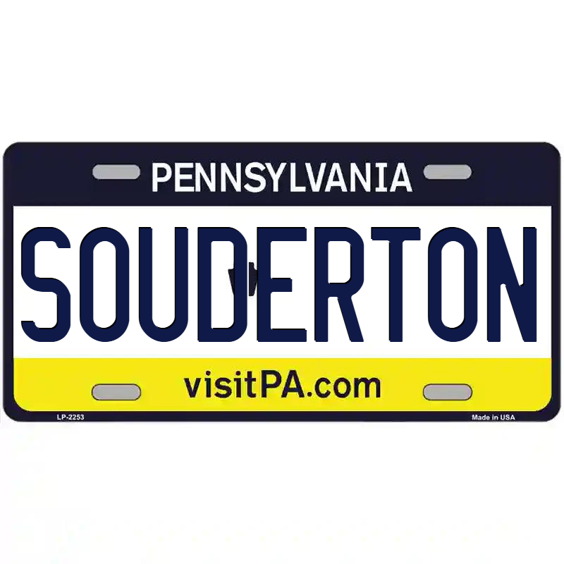 Souderton Pennsylvania Metal Sign
