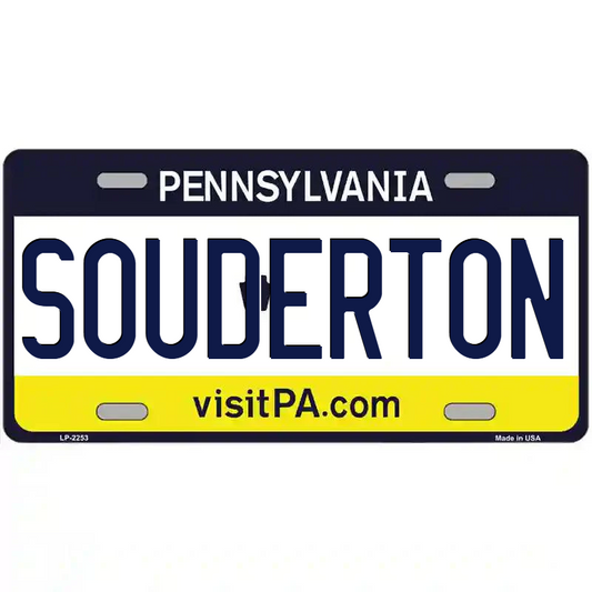 Souderton Pennsylvania Metal Sign