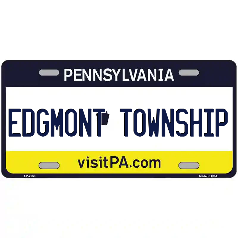 Edgmont Township Pennsylvania Metal Sign