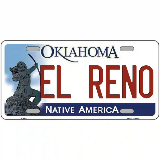 El Reno Oklahoma Metal Sign