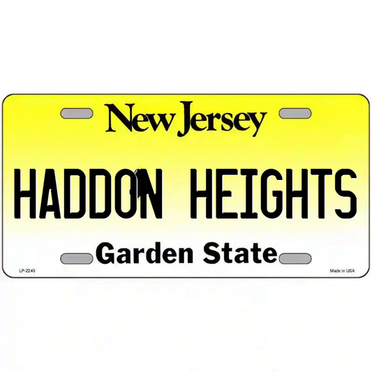 Haddon Heights New Jersey Metal Sign
