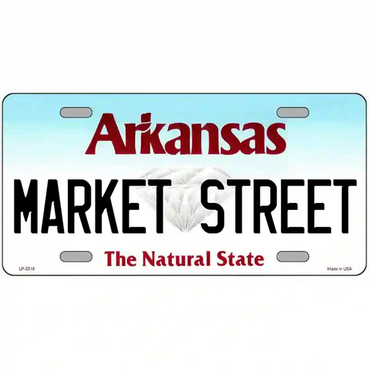 Market Street Arkansas Metal Sign