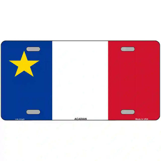 Acadian Canada Flag Metal Sign
