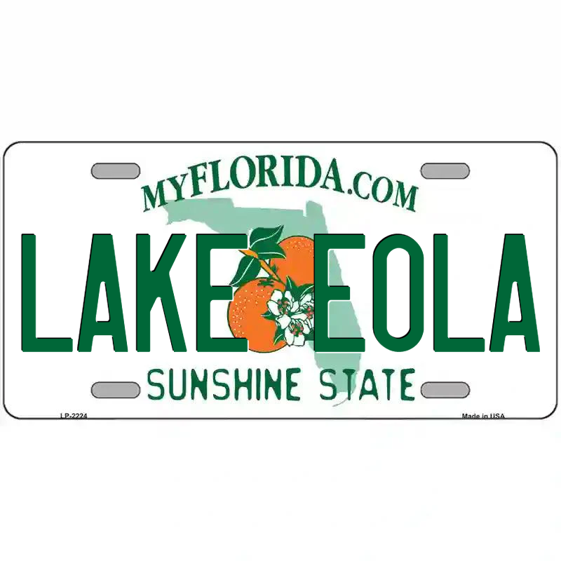 Lake Eola Florida Metal Sign