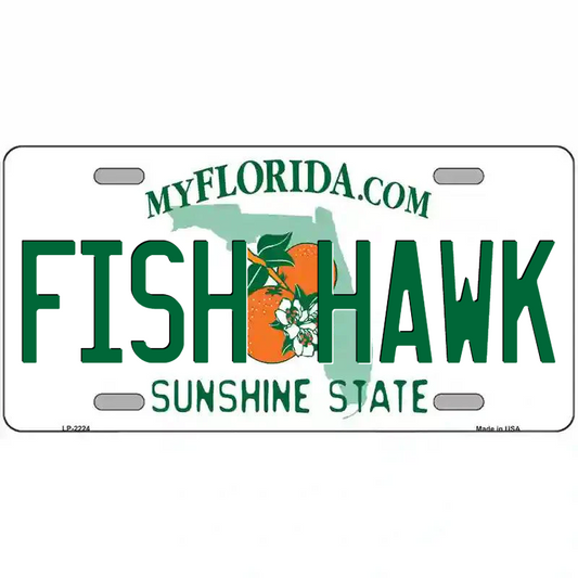 Fish Hawk Florida Metal Sign