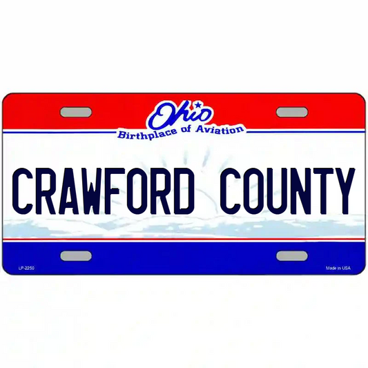Crawford County Ohio Metal Sign
