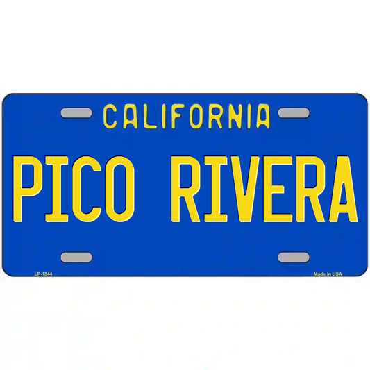 Pico Rivera California Blue Metal Sign