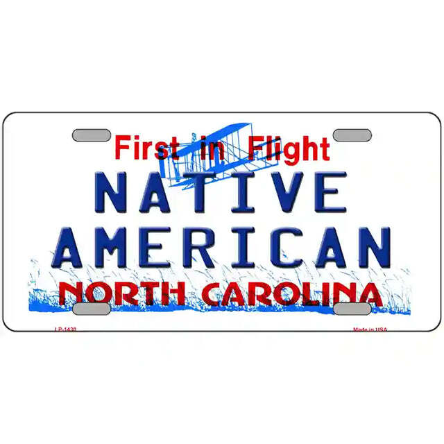 Native American North Carolina Metal Sign