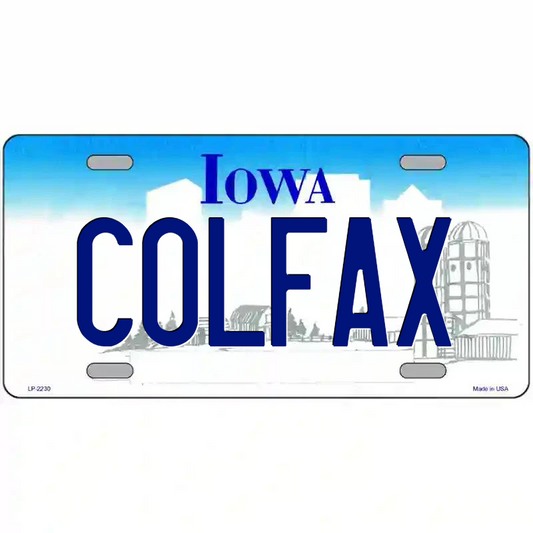 Colfax Iowa Metal SIgn