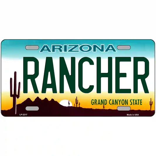Rancher Arizona Metal Sign
