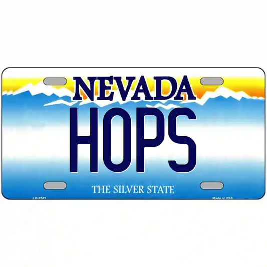 Hops Nevada Metal Sign