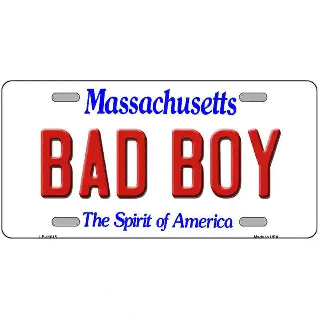 Bad Boy Massachusetts Metal Sign