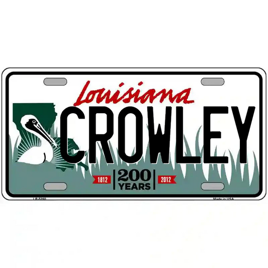 Crowley Louisiana Metal Sign
