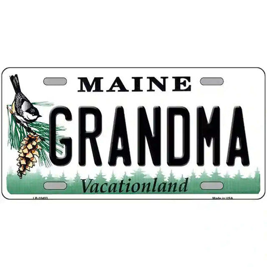 Grandma Maine Metal Sign