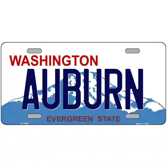 Auburn Washington Metal Sign