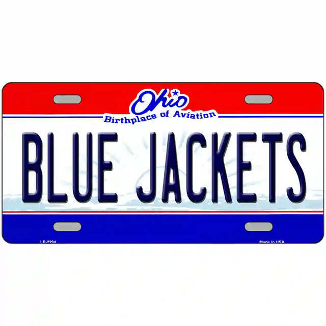 Blue Jackets Ohio Metal Sign