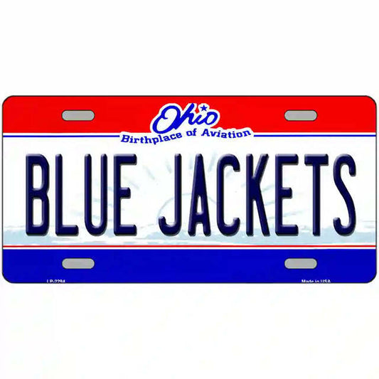 Blue Jackets Ohio Metal Sign