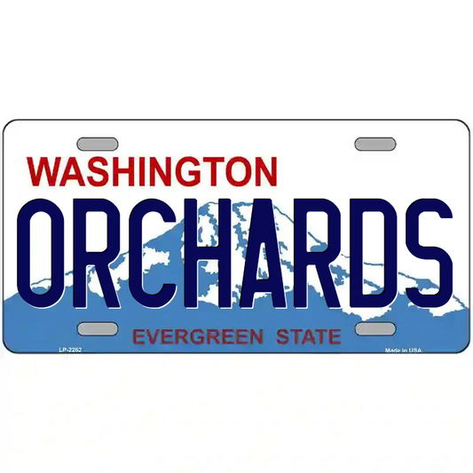Orchards Washington Metal Sign