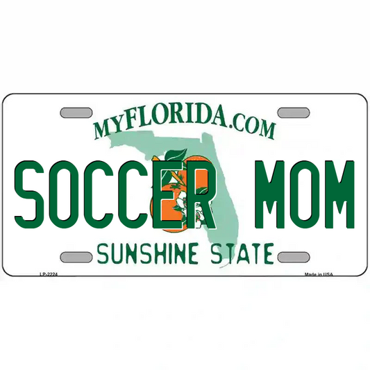 Soccer Mom Florida Metal Sign