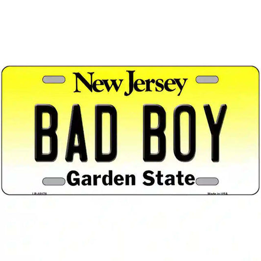 Bad Boy New Jersey Metal Sign