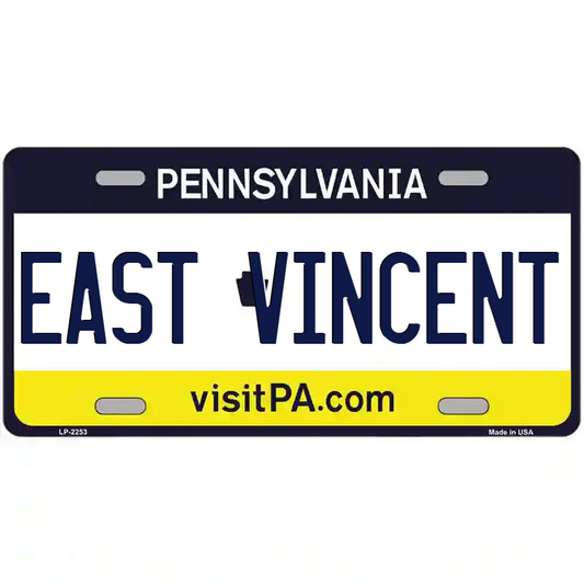 East Vincent Pennsylvania Metal Sign