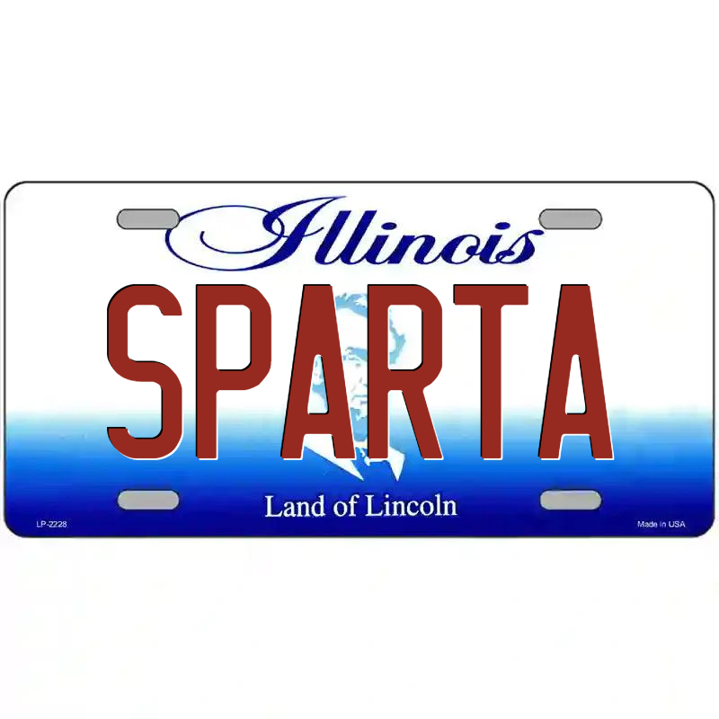 Sparta Illinois Metal Sign