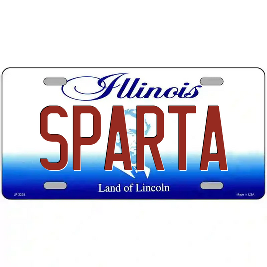 Sparta Illinois Metal Sign