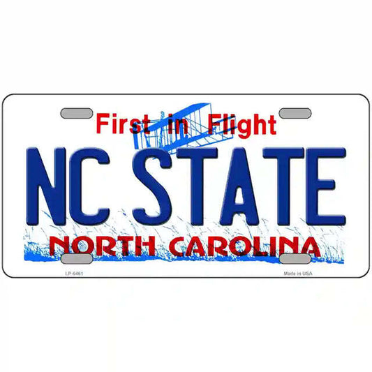 NC State North Carolina Metal Sign