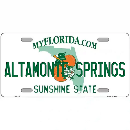 Altamonte Springs Florida Metal Sign