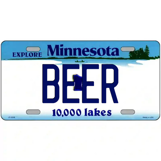 Beer Minnesota Metal Sign