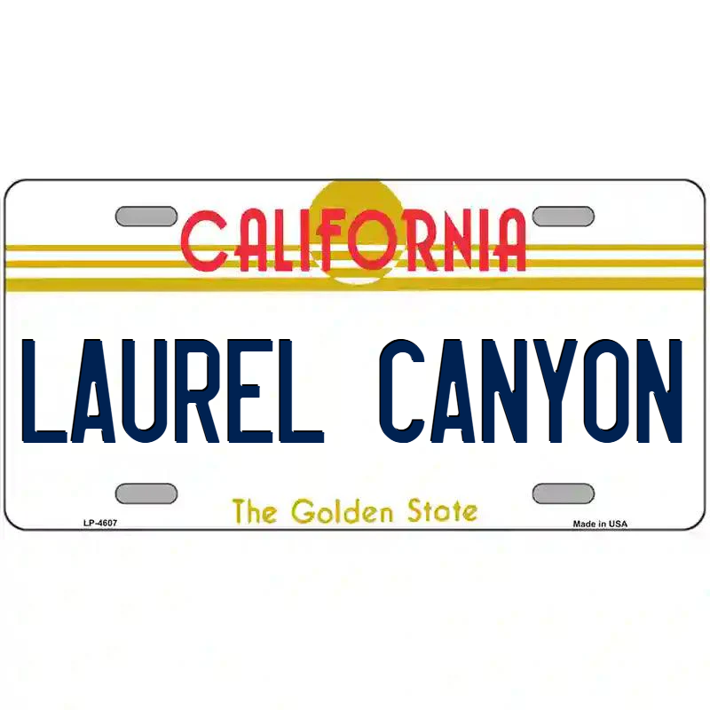 Laurel Canyon California Metal Sign