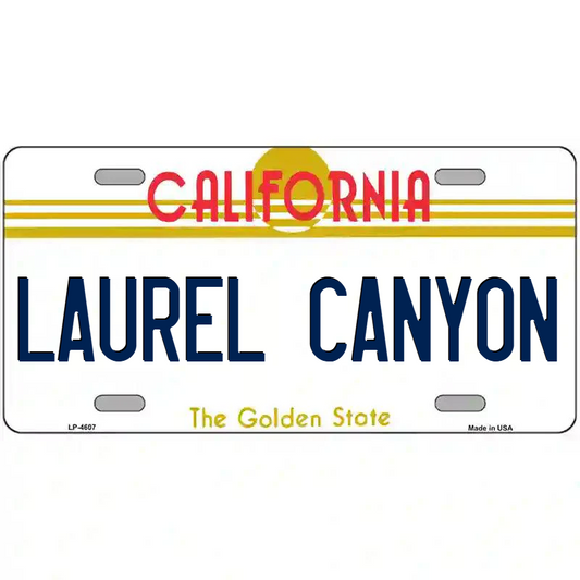 Laurel Canyon California Metal Sign