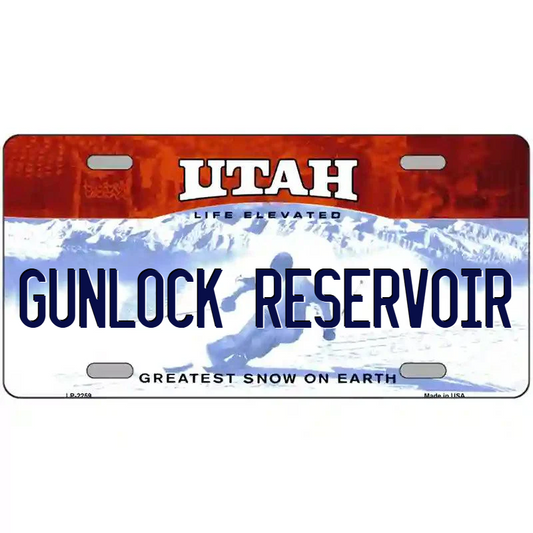 Gunlock Reservoir Utah Metal Sign