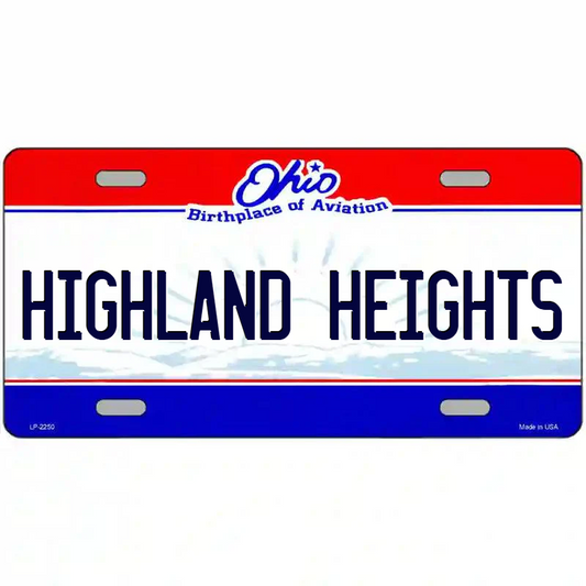 Highland Heights Ohio Metal Sign